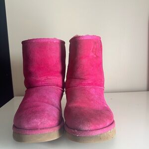 Vibrant Pink UGG Suede Boots